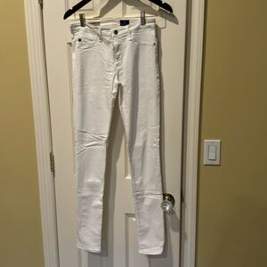 Ag white size 27 the middi jeans